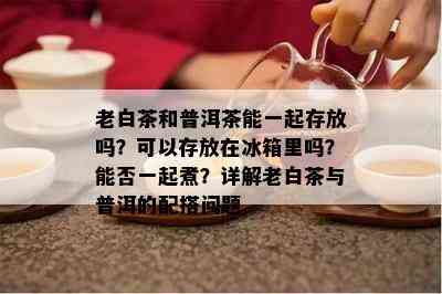 老白茶和普洱茶能一起存放吗？可以存放在冰箱里吗？能否一起煮？详解老白茶与普洱的配搭问题