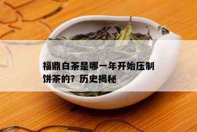 福鼎白茶是哪一年开始压制饼茶的？历史揭秘