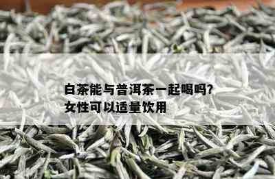 白茶能与普洱茶一起喝吗？女性可以适量饮用