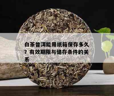 白茶普洱能用纸箱保存多久？有效期限与储存条件的关系