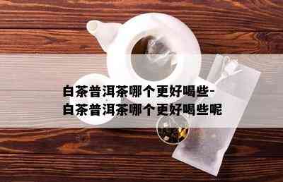 白茶普洱茶哪个更好喝些-白茶普洱茶哪个更好喝些呢