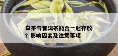 白茶与普洱茶能否一起存放？影响因素及注意事项