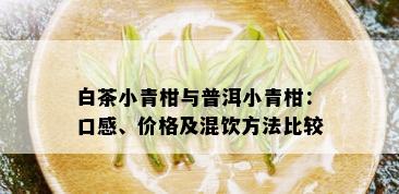 白茶小青柑与普洱小青柑：口感、价格及混饮方法比较