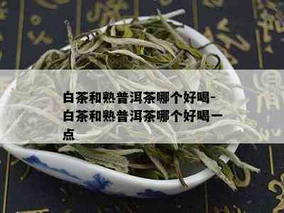 白茶和熟普洱茶哪个好喝-白茶和熟普洱茶哪个好喝一点