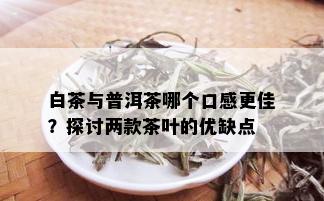 白茶与普洱茶哪个口感更佳？探讨两款茶叶的优缺点