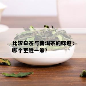 比较白茶与普洱茶的味道：哪个更胜一筹？