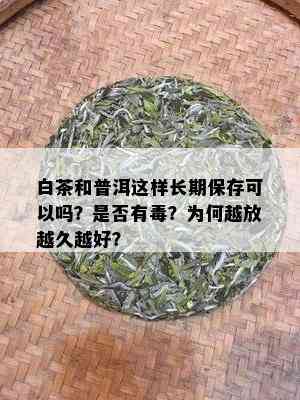 白茶和普洱这样长期保存可以吗？是否有？为何越放越久越好？