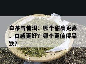 白茶与普洱：哪个甜度更高、口感更好？哪个更值得品饮？