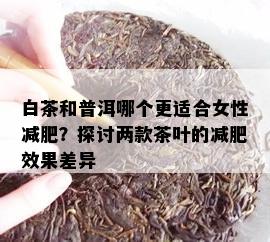 白茶和普洱哪个更适合女性减肥？探讨两款茶叶的减肥效果差异