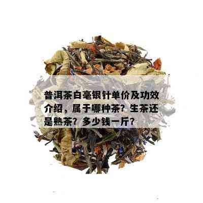 普洱茶白毫银针单价及功效介绍，属于哪种茶？生茶还是熟茶？多少钱一斤？