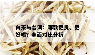 白茶与普洱：哪款更贵、更好喝？全面对比分析