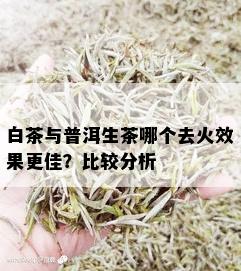 白茶与普洱生茶哪个去火效果更佳？比较分析