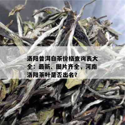 洛阳普洱白茶价格查询表大全：最新、图片齐全，河南洛阳茶叶是否出名？