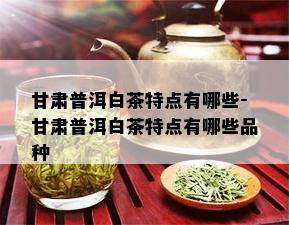 甘肃普洱白茶特点有哪些-甘肃普洱白茶特点有哪些品种