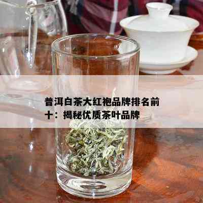 普洱白茶大红袍品牌排名前十：揭秘优质茶叶品牌