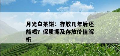 月光白茶饼：存放几年后还能喝？保质期及存放价值解析