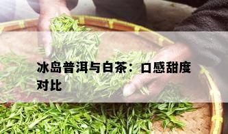 冰岛普洱与白茶：口感甜度对比