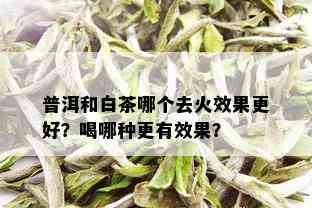 普洱和白茶哪个去火效果更好？喝哪种更有效果？