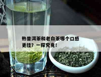 熟普洱茶和老白茶哪个口感更佳？一探究竟！