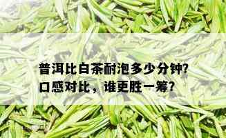 普洱比白茶耐泡多少分钟？口感对比，谁更胜一筹？