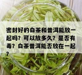 密封好的白茶和普洱能放一起吗？可以放多久？是否有？白茶普洱能否放在一起？