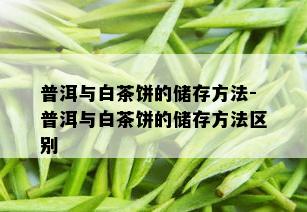 普洱与白茶饼的储存方法-普洱与白茶饼的储存方法区别