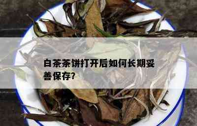 白茶茶饼打开后如何长期妥善保存？