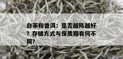 白茶和普洱：是否越陈越好？存储方式与保质期有何不同？