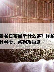 景谷白茶属于什么茶？详解其种类、系列及归属