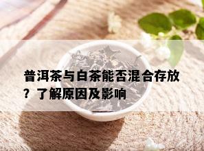 普洱茶与白茶能否混合存放？了解原因及影响