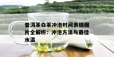 普洱茶白茶冲泡时间表格图片全解析：冲泡方法与更佳水温