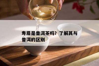 寿眉是普洱茶吗？了解其与普洱的区别