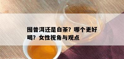 囤普洱还是白茶？哪个更好喝？女性视角与观点