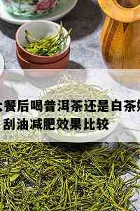 大餐后喝普洱茶还是白茶好？刮油减肥效果比较