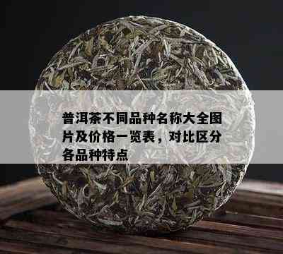 普洱茶不同品种名称大全图片及价格一览表，对比区分各品种特点