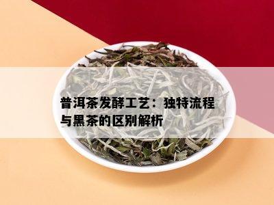 普洱茶发酵工艺：独特流程与黑茶的区别解析