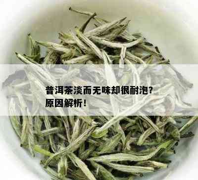 普洱茶淡而无味却很耐泡？原因解析！