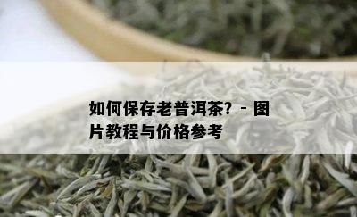 如何保存老普洱茶？- 图片教程与价格参考