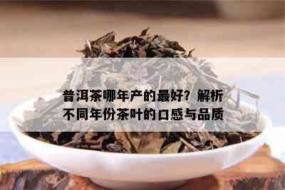 普洱茶哪年产的更好？解析不同年份茶叶的口感与品质