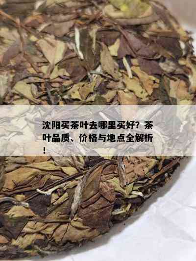 沈阳买茶叶去哪里买好？茶叶品质、价格与地点全解析！