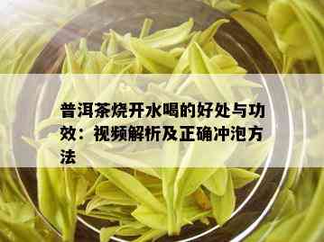 普洱茶烧开水喝的好处与功效：视频解析及正确冲泡方法