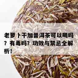 老萝卜干加普洱茶可以喝吗？有吗？功效与禁忌全解析！