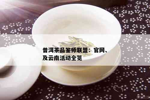 普洱茶品鉴师联盟：官网、及云南活动全览