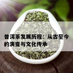 普洱茶发展历程：从古至今的演变与文化传承