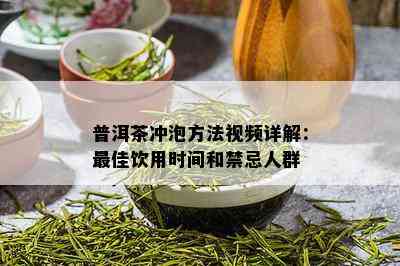 普洱茶冲泡方法视频详解：更佳饮用时间和禁忌人群