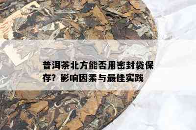 普洱茶北方能否用密封袋保存？影响因素与更佳实践