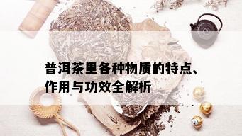 普洱茶里各种物质的特点、作用与功效全解析