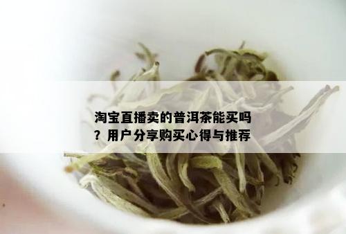 淘宝直播卖的普洱茶能买吗？用户分享购买心得与推荐