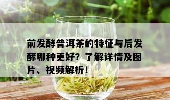 前发酵普洱茶的特征与后发酵哪种更好？了解详情及图片、视频解析！