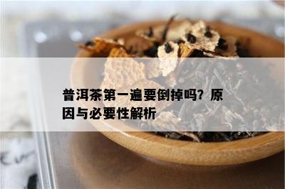 普洱茶之一遍要倒掉吗？原因与必要性解析